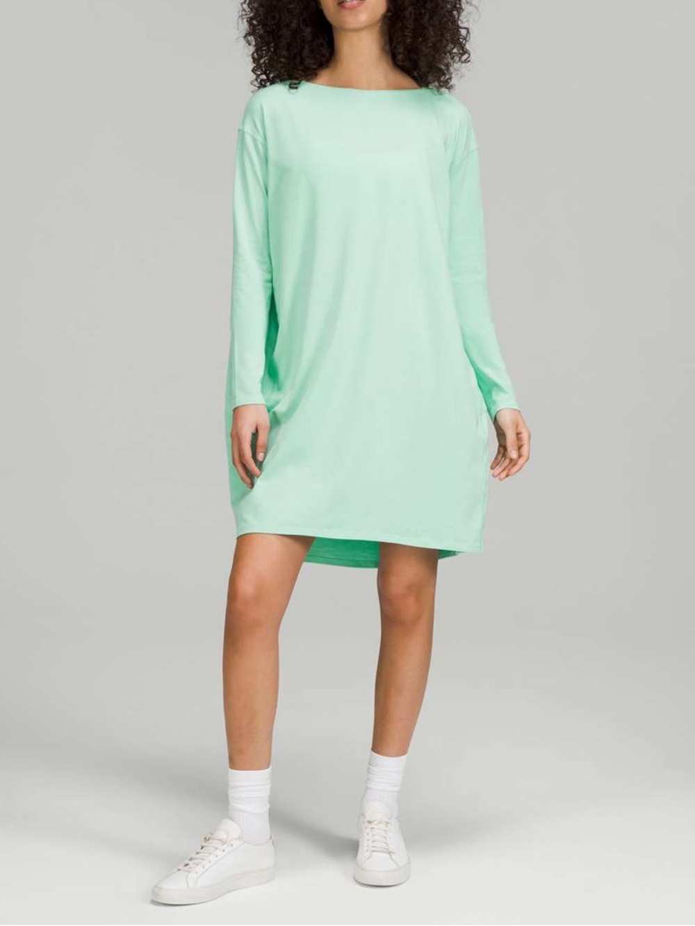 NWT Lululemon Back in Action Long Sleeve Dress Wild Mint Size 12 NEW.     3